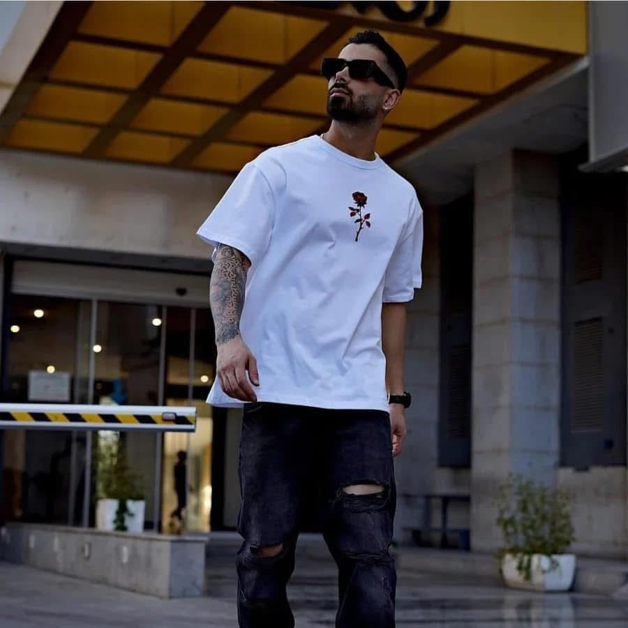 Rose Oversized T-Shirt