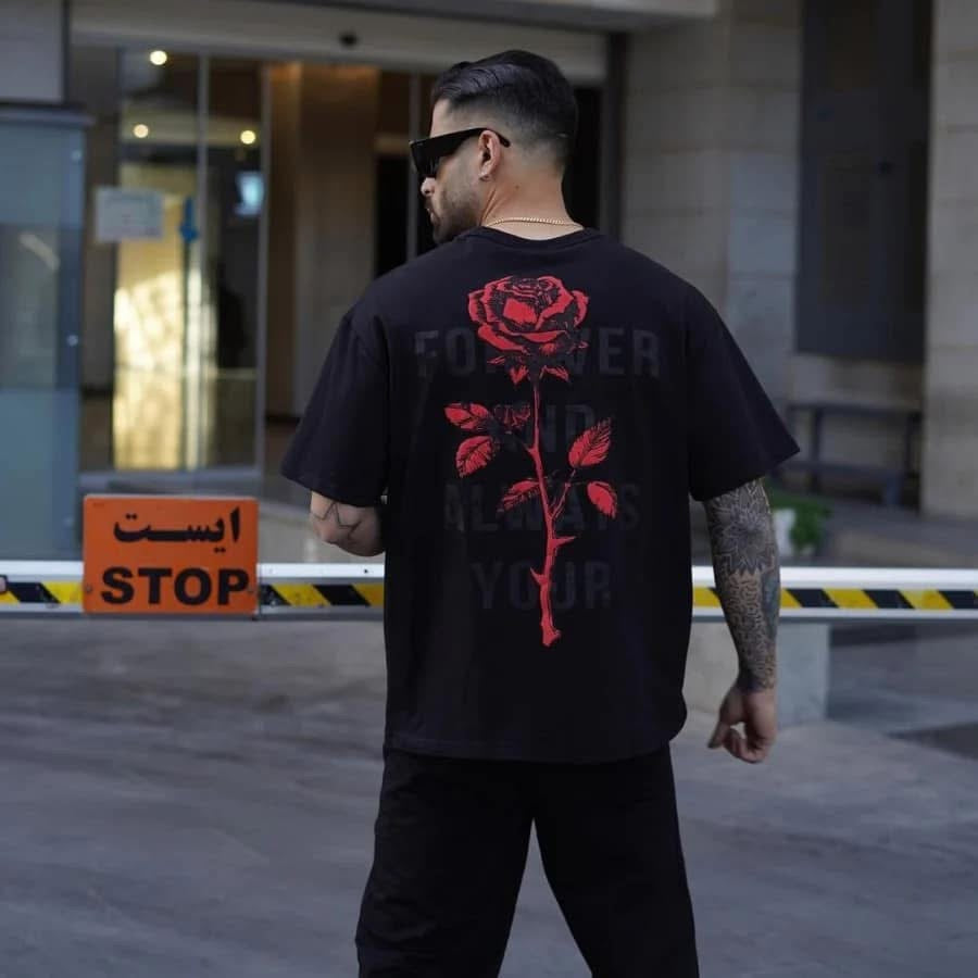Rose Oversized T-Shirt